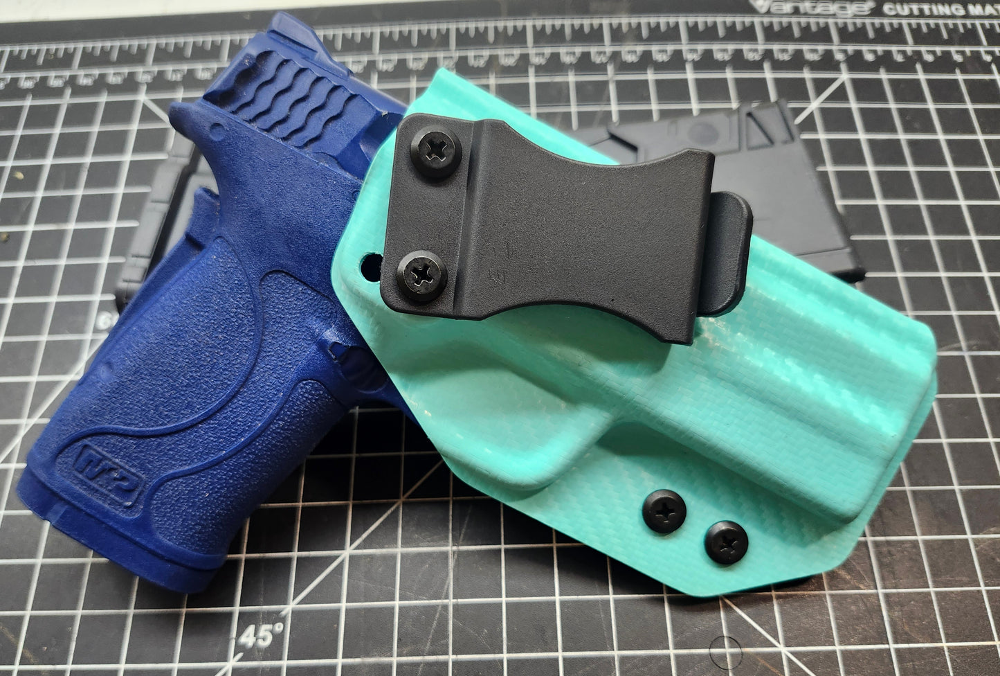 IWB Holster S&W M&P EZ380 Carbon Fiber Tiffany Blue**BLEMISH**
