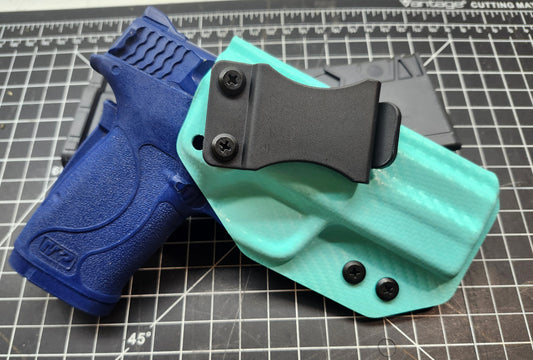 IWB Holster S&W M&P EZ380 Carbon Fiber Tiffany Blue**BLEMISH**